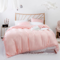 Pink 100% Viscose Rayon Race Bedding Set